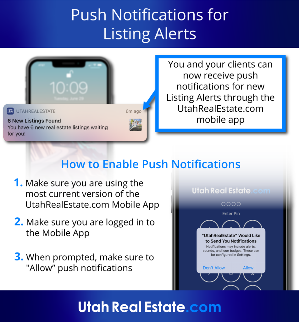 Push Notifications for Listing Alerts