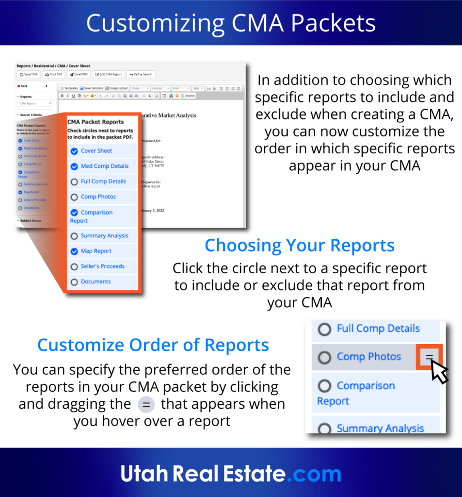 Customizing CMA Packets