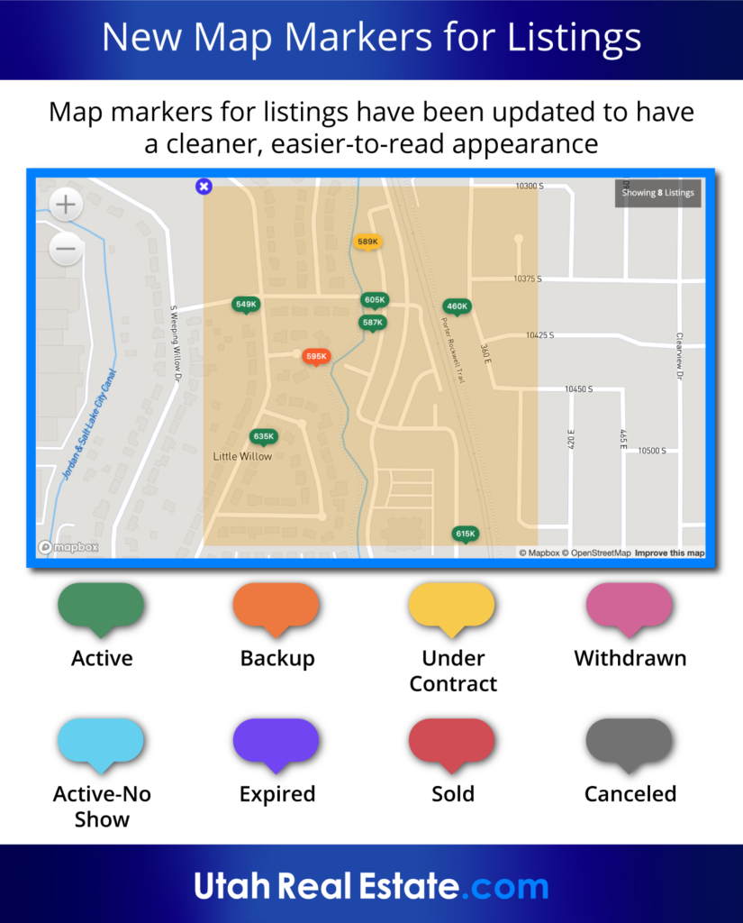 New Map Markers for Listings
