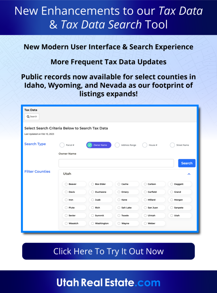 New Enhancements to out Tax Data & Tax Data Search Tool