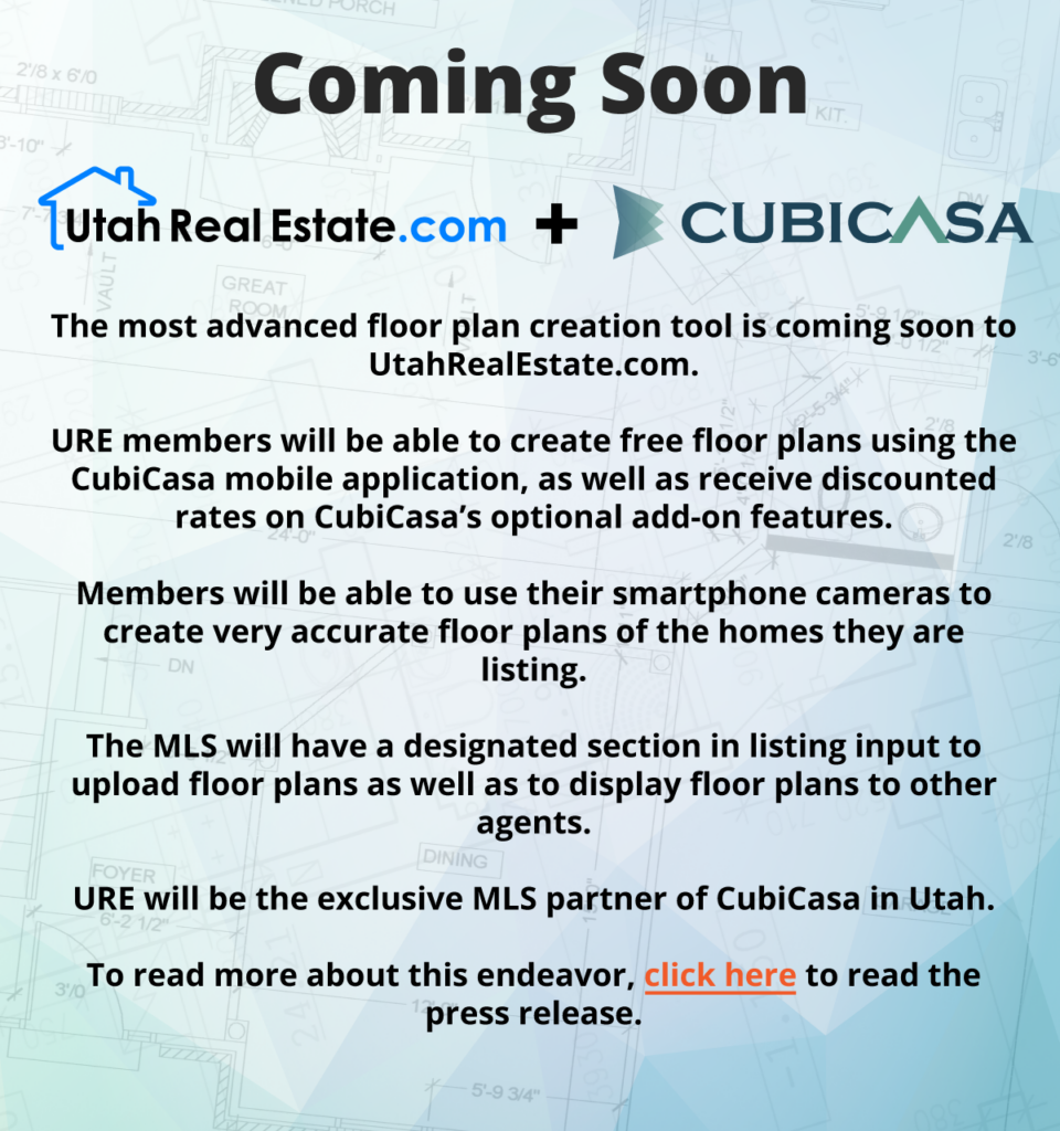Coming Soon - UtahRealEstate.com + CubiCasa