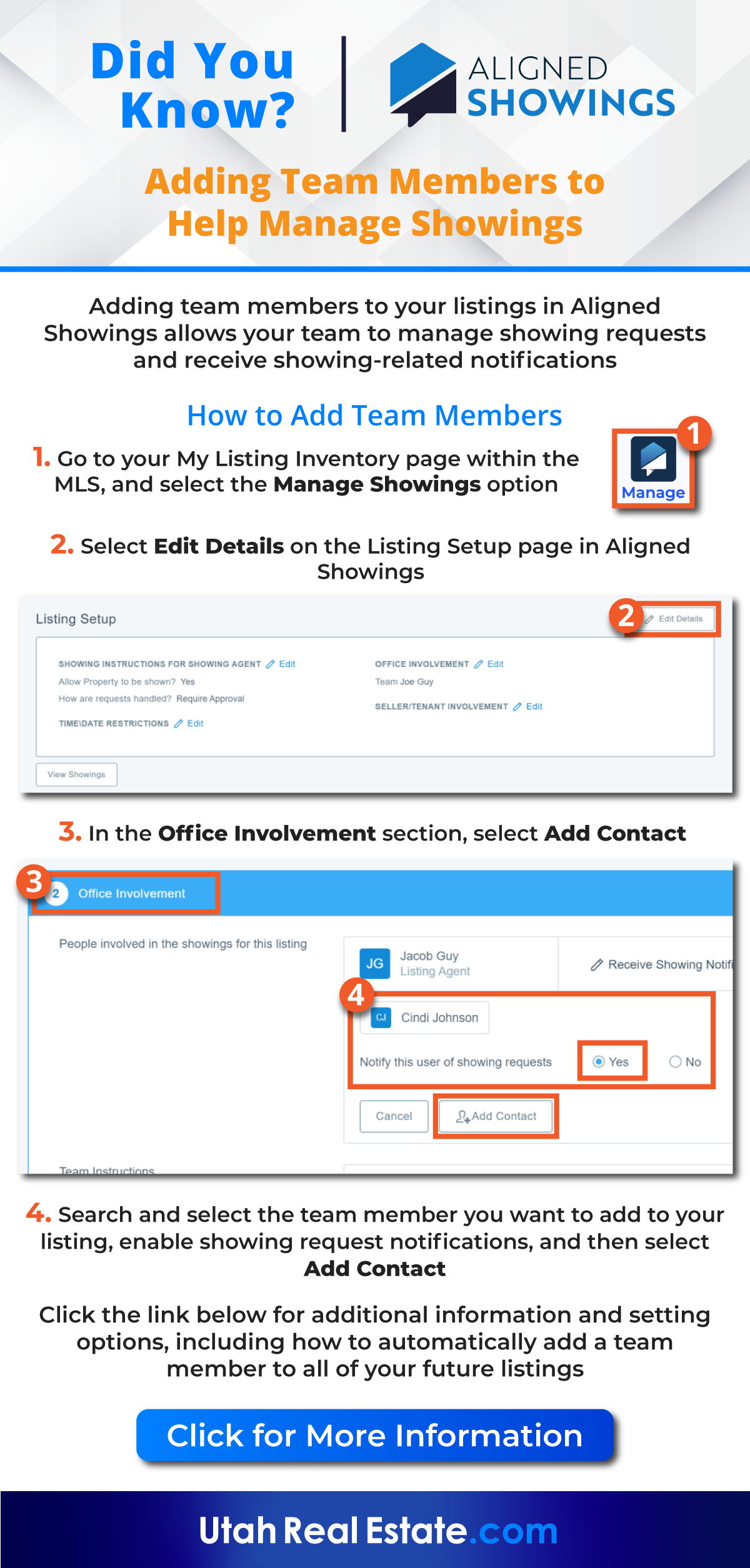 Aligned Showings - How to Add Team Members