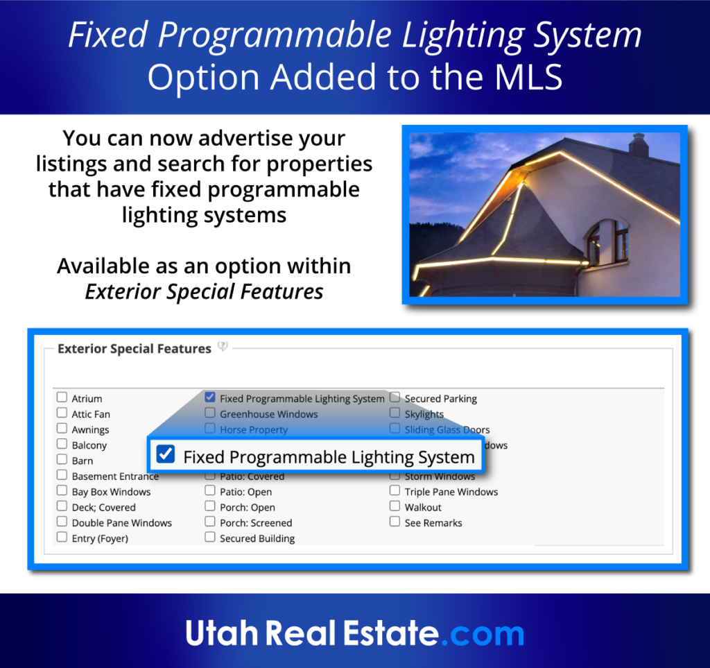 Fixed Programmable Lighting System Option Added to the MLS