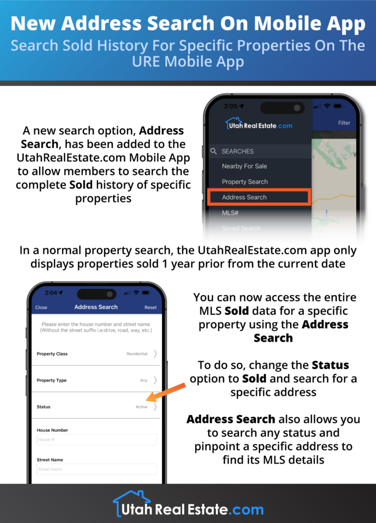 New Address Search on Mobile App