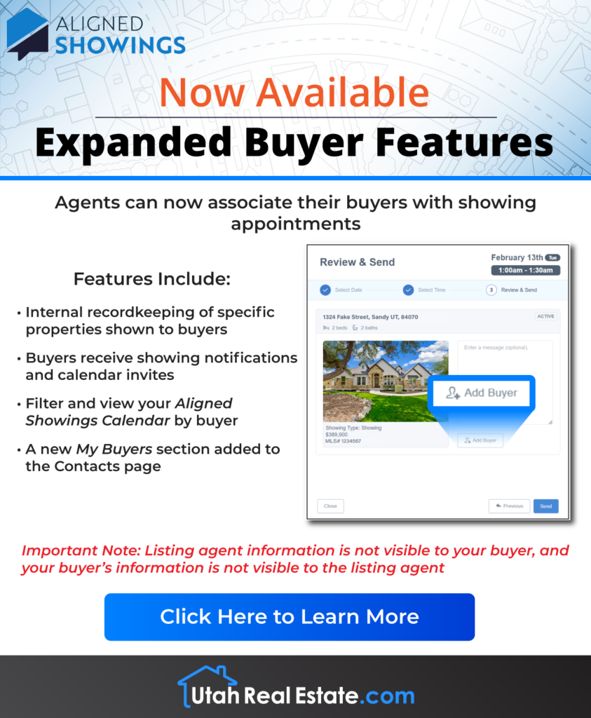 Expanded Buyer Features in Aligned Showings