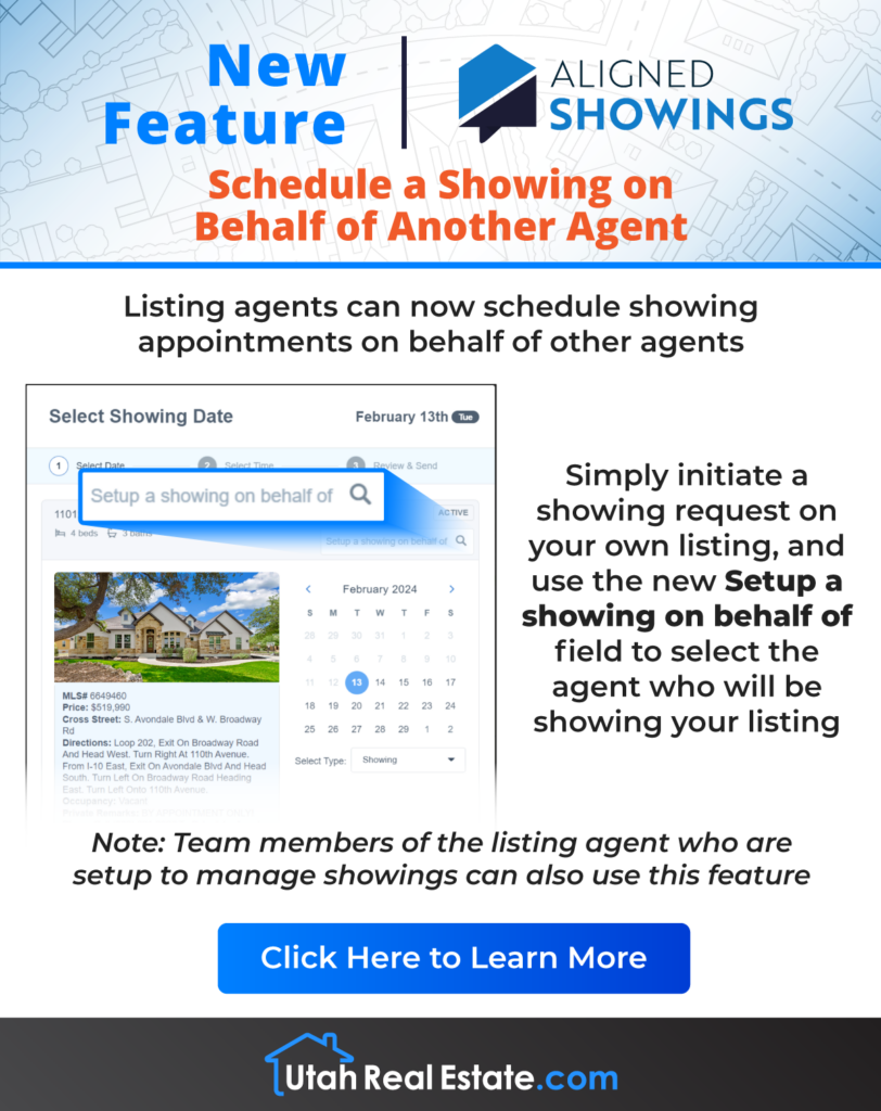 Schedule a Showing on Behalf of Another Agent in Aligned Showings