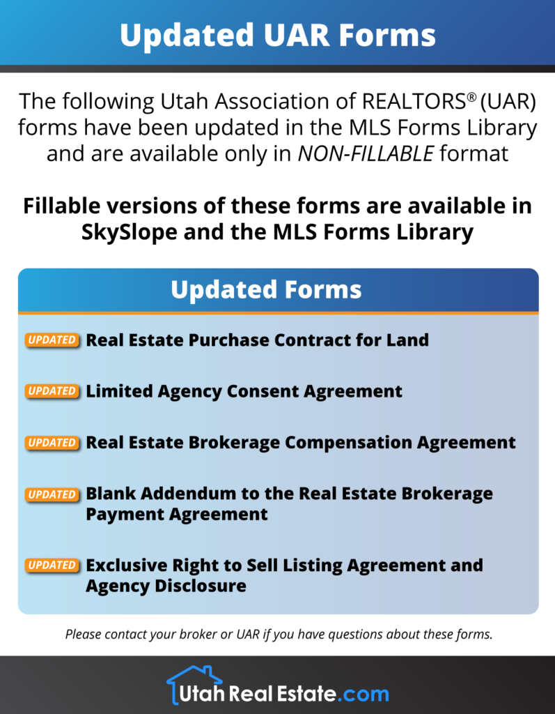 Updated UAR Forms