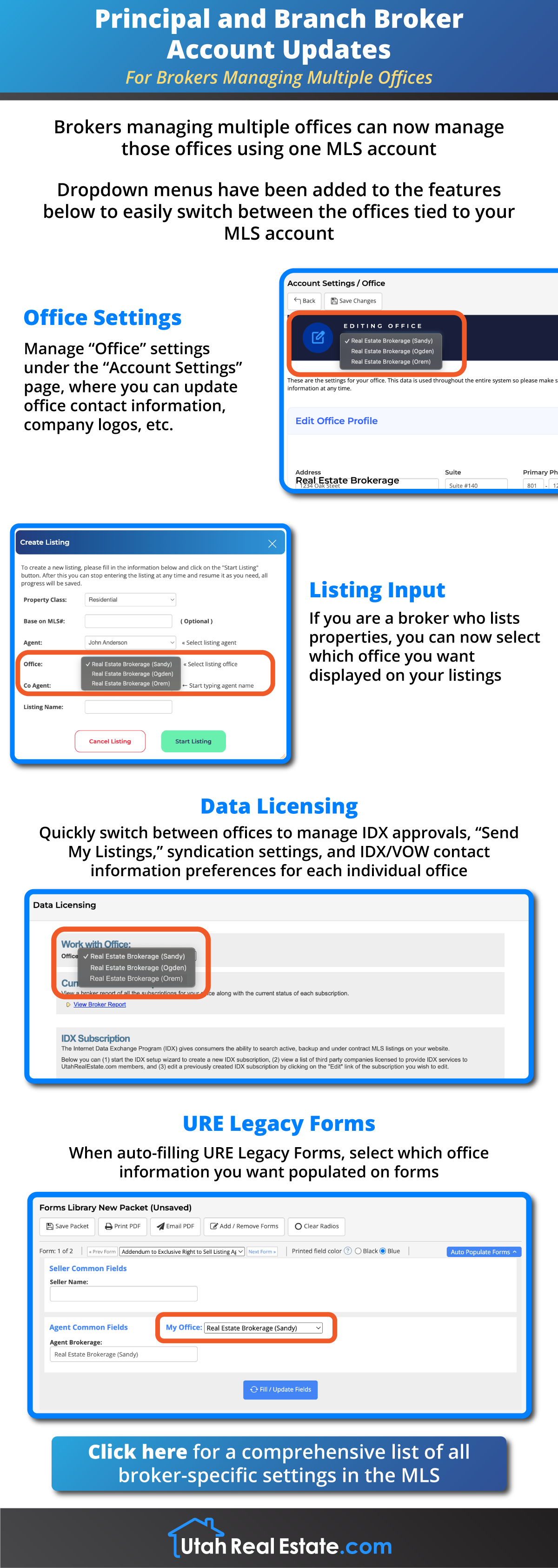 Principal and Branch Broker Account Updates