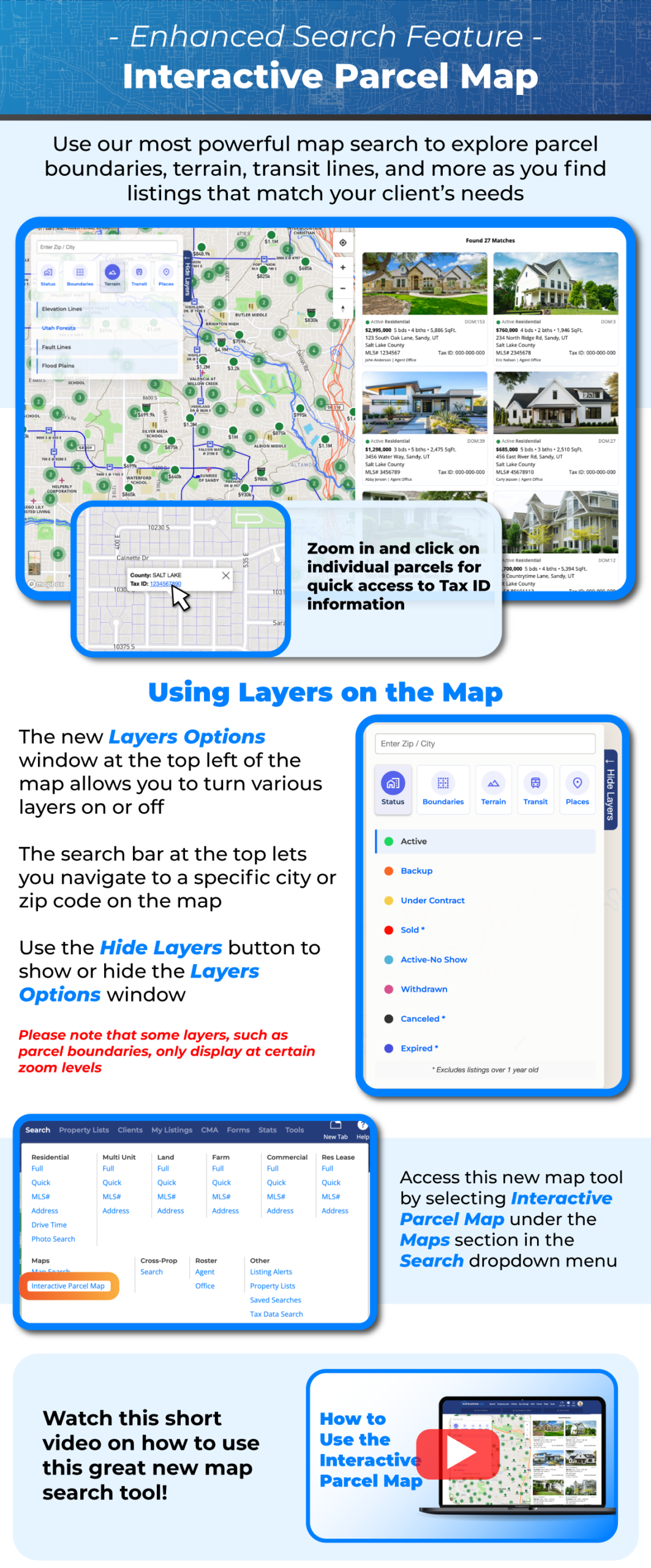 Enhanced Search Feature - Interactive Parcel Map