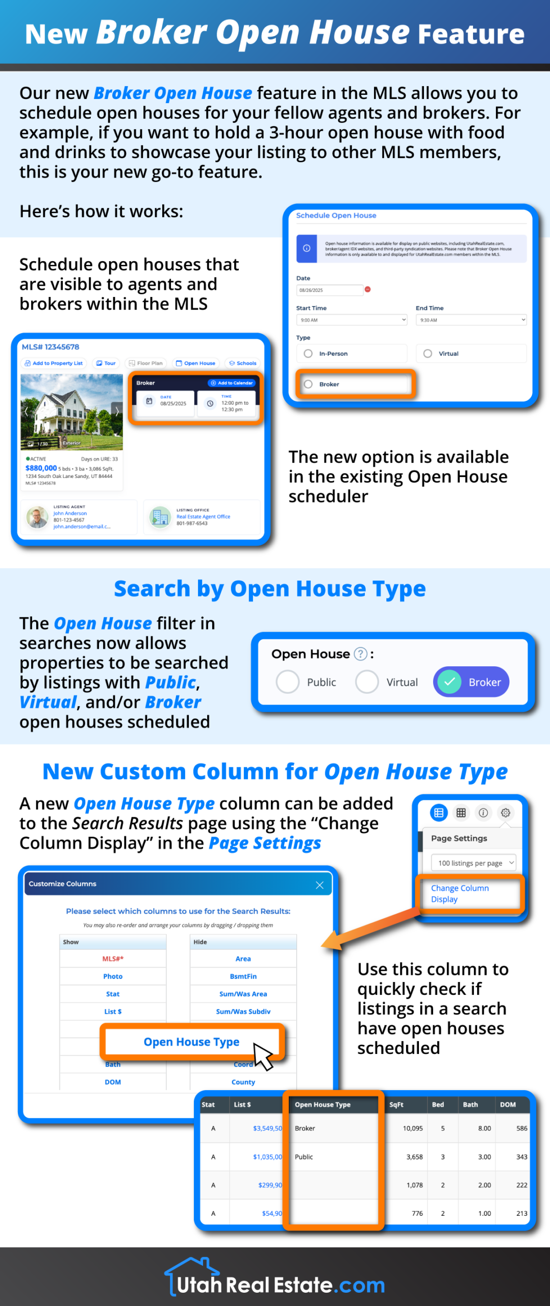 New Broker Open House Feature