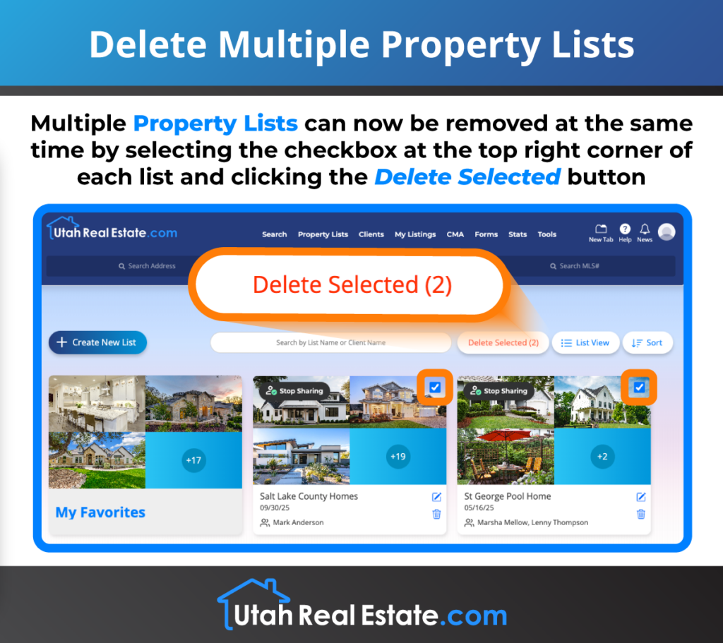 Delete Multiple Property Lists