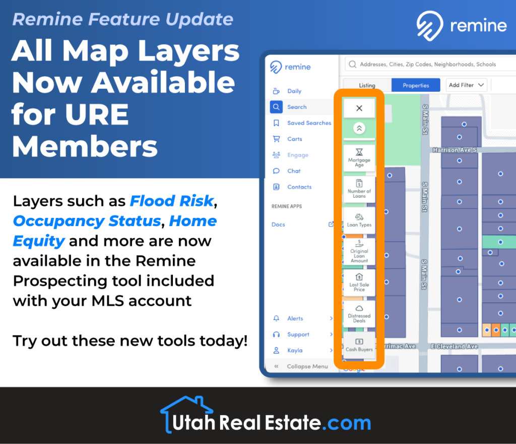 Remine Feature Update - All Map Layers Now Available for URE Members